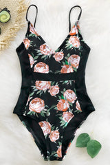 Happy Time Print Onepiece Swimsuit img 1