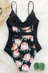 Happy Time Print Onepiece Swimsuit img 2