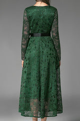 Lace Long Sleeve Midi Dress img 1